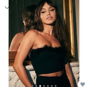 Klassy Network black crop top. Size S.